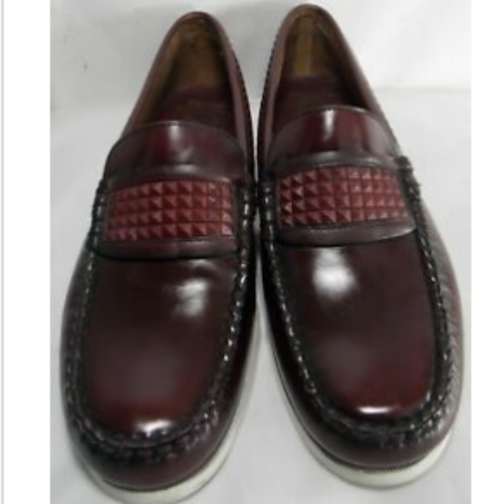 CAMINANDO Leather Loafers Boat Shoes 9 D Burgundy